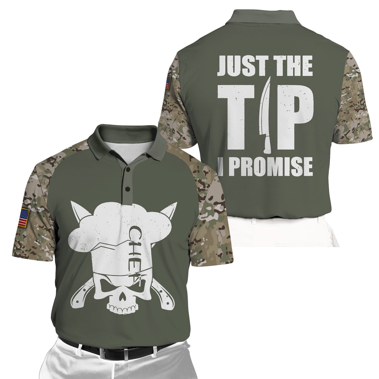 Custom Name American Master Chef 3D All Over Printed Unisex Shirts