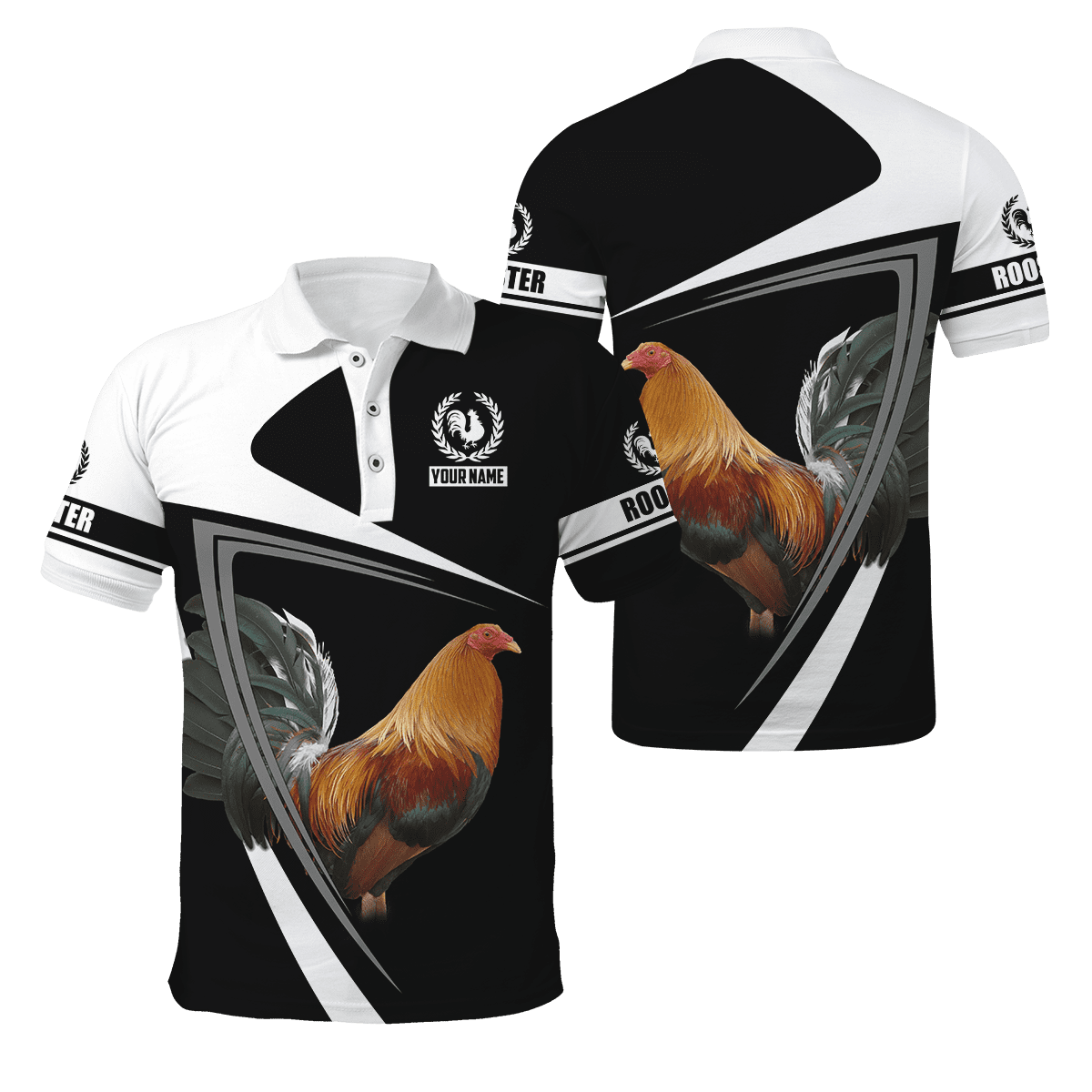 Rooster Personalized Name 3D All Over Printed Unisex Hoodie