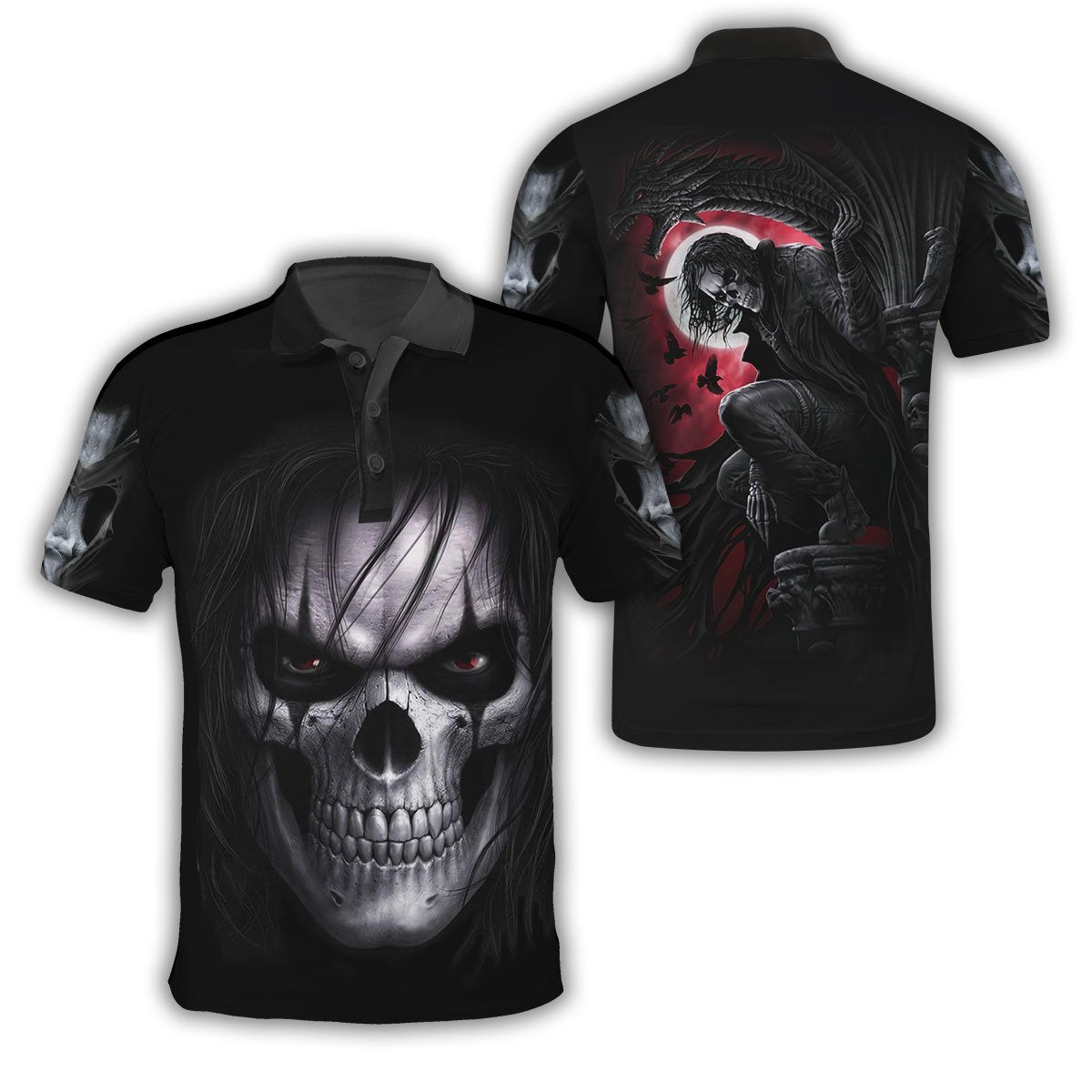 Skull In The Night Moon Hoodie For Men And Women NTN04032101