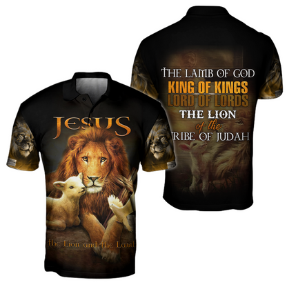 Jesus - The Lion And The Lamb 3D All Over Printed Shirts