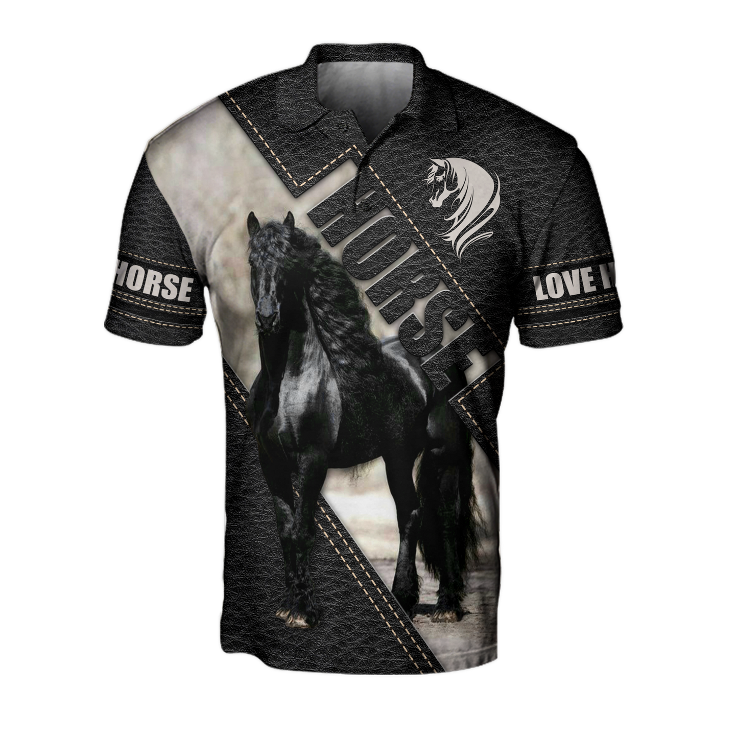 Black Horse 3D All Over Printed Hoodie Pi112058XT