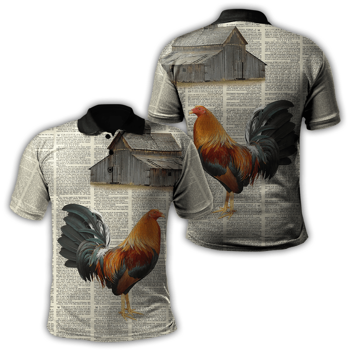 Rooster 3D Printed Unisex Shirts HHT29042102