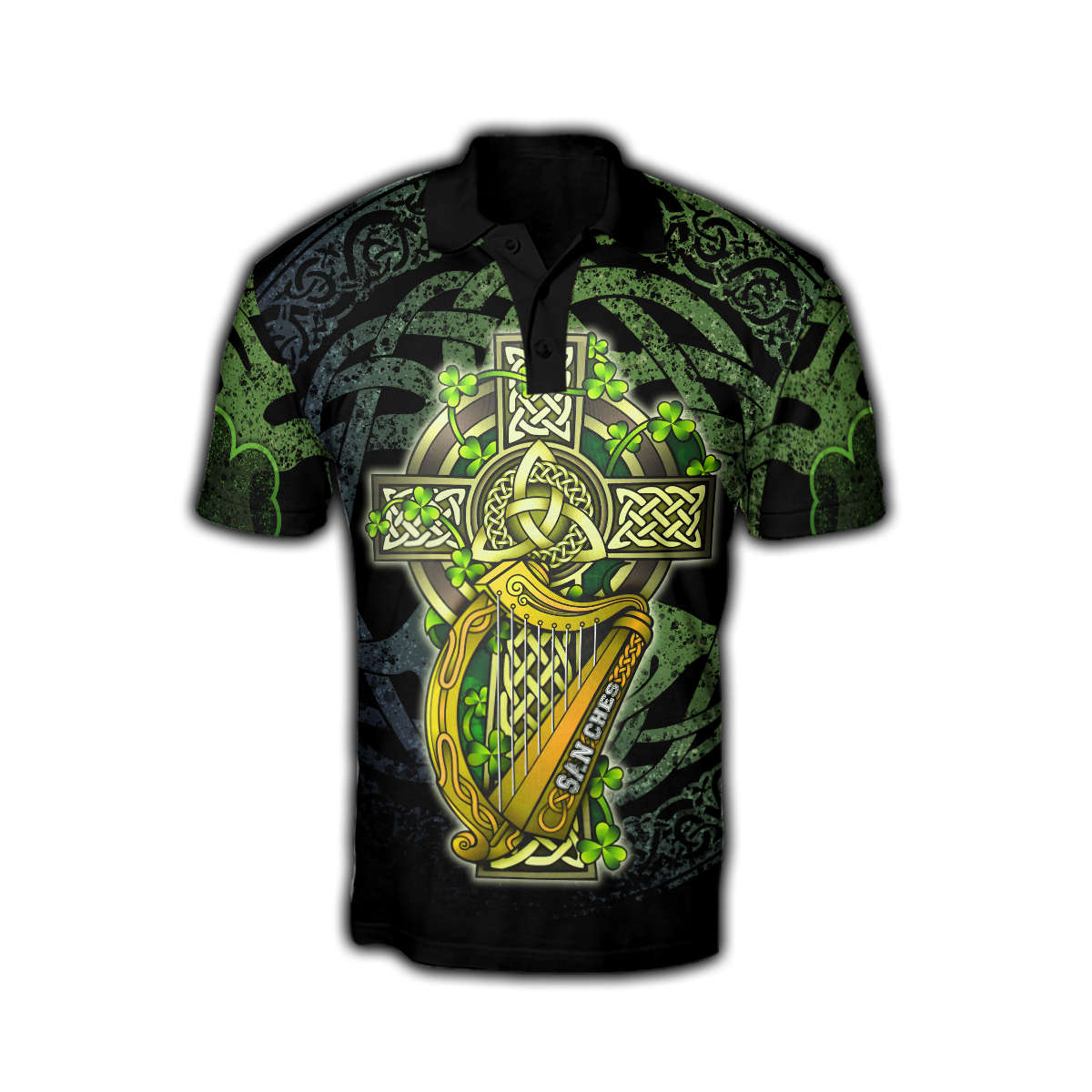 Customize Name Celtic Cross And Harp Hoodie For Men And Women MH04022102