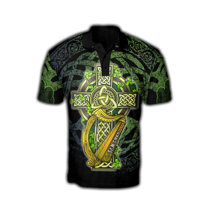 Customize Name Celtic Cross And Harp Hoodie For Men And Women MH04022102