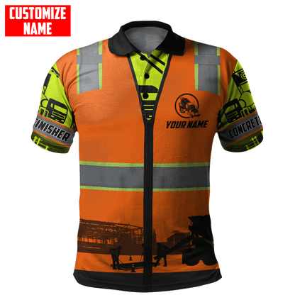 Concrete Finisher Not for the Weak Custom name 3D printed shirts