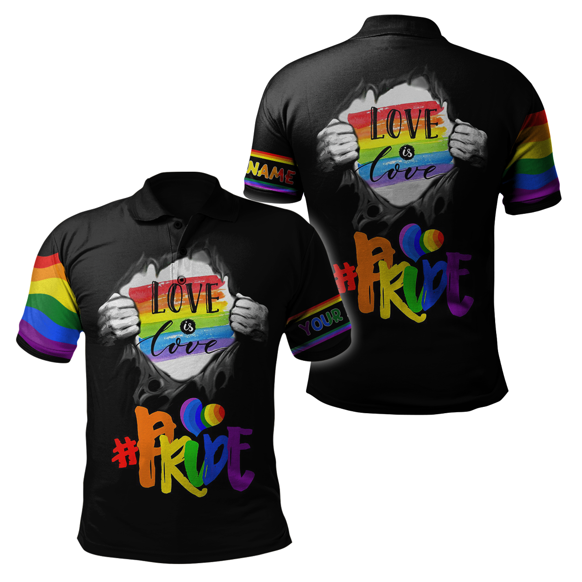 Customize Name LGBT Pride Hoodie For Men And Women SN07052101