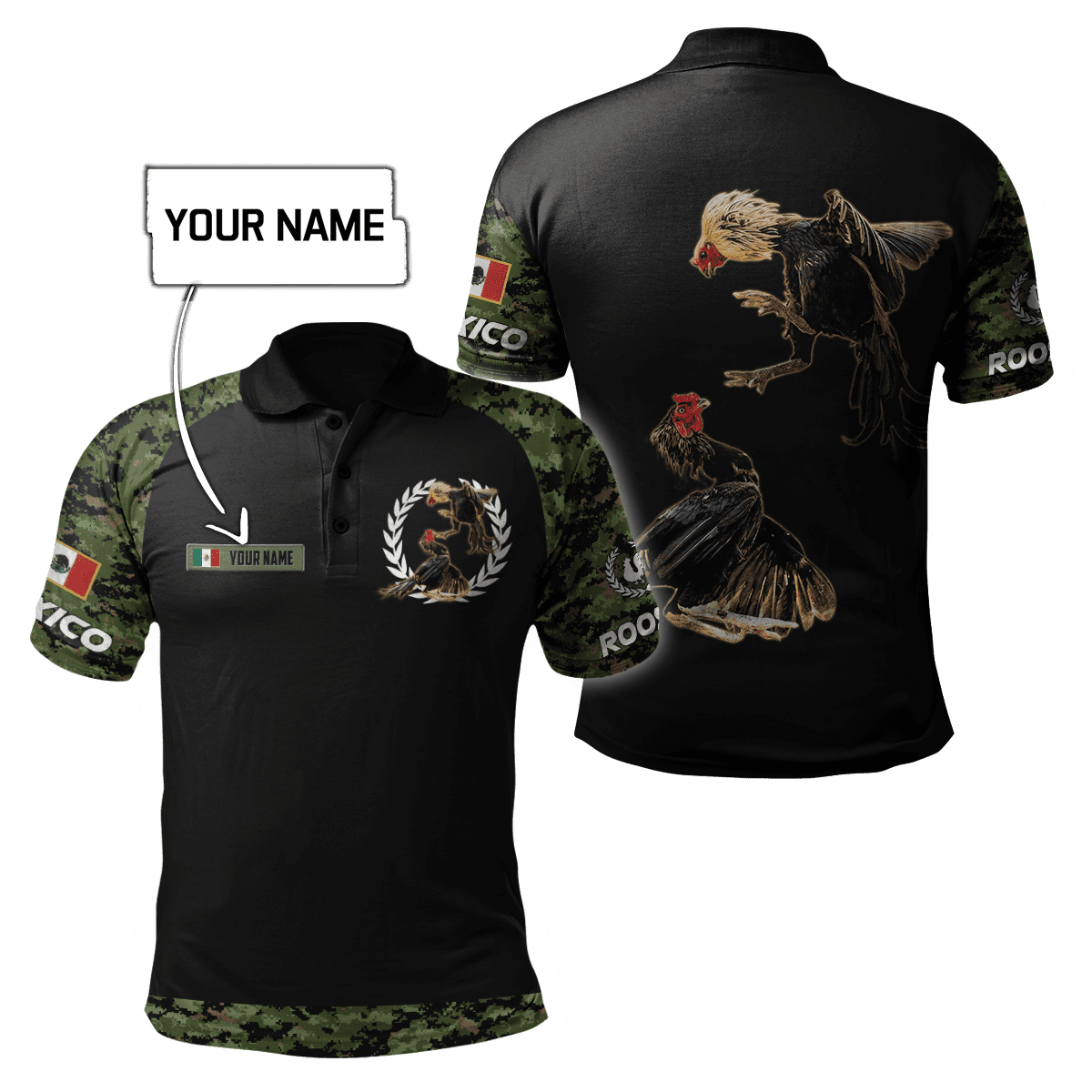 Personalized Mexican Rooster 3D Printed Unisex Shirts HHT10052102