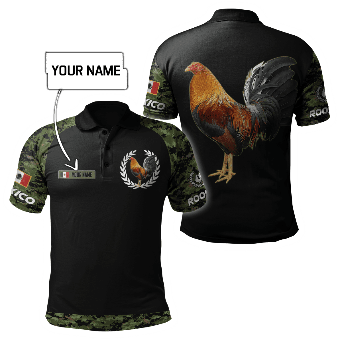 Personalized Mexican Rooster 3D Printed Unisex Shirts HHT10052103