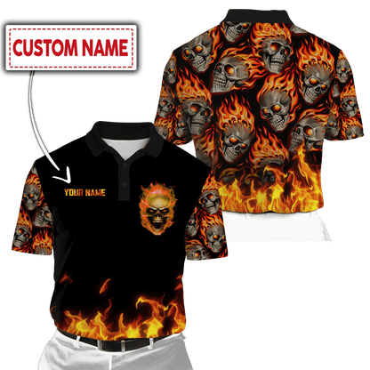 Customized Name Skull 3D All Over Printed Unisex Shirts