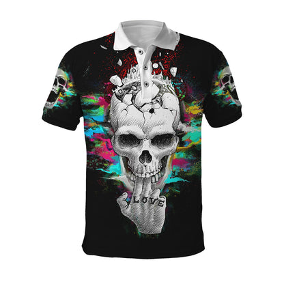 Love In Hand Skull Hoodie For Men And Women TNA22012107