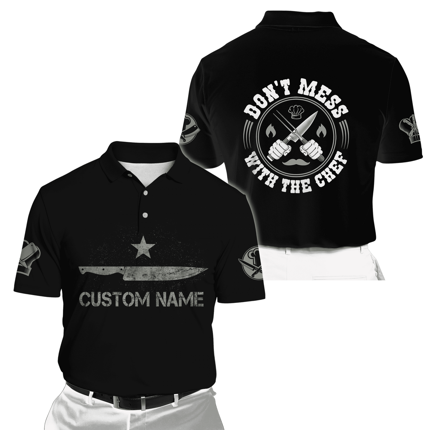 Custom Name Master Chef 3D All Over Printed Unisex Shirts