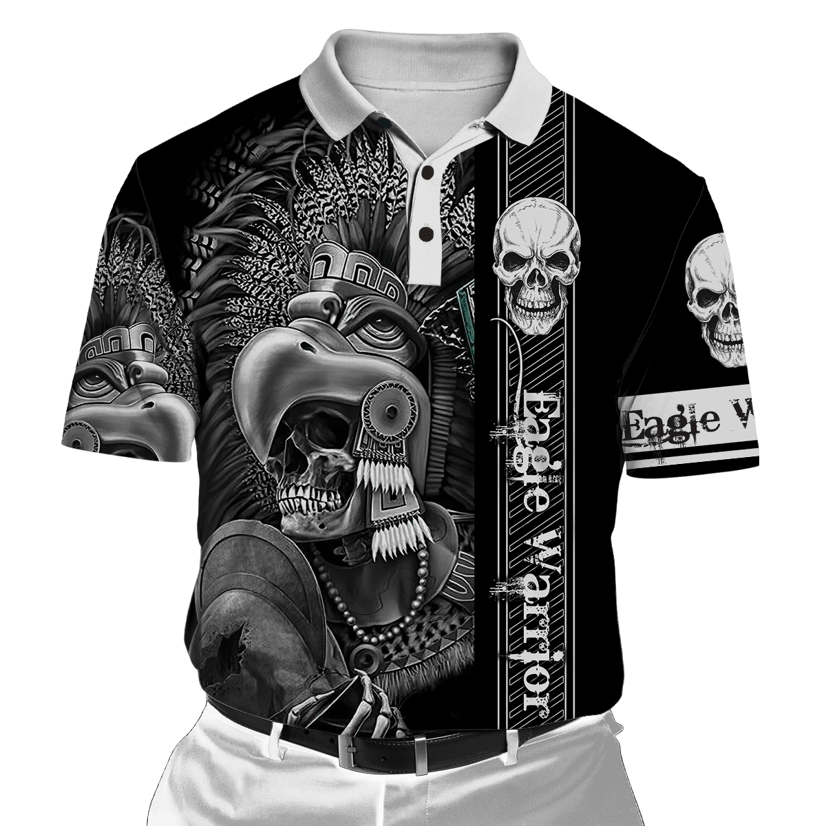 Eagle Warrior Aztec Mexican 3D All Over Printed Hoodie