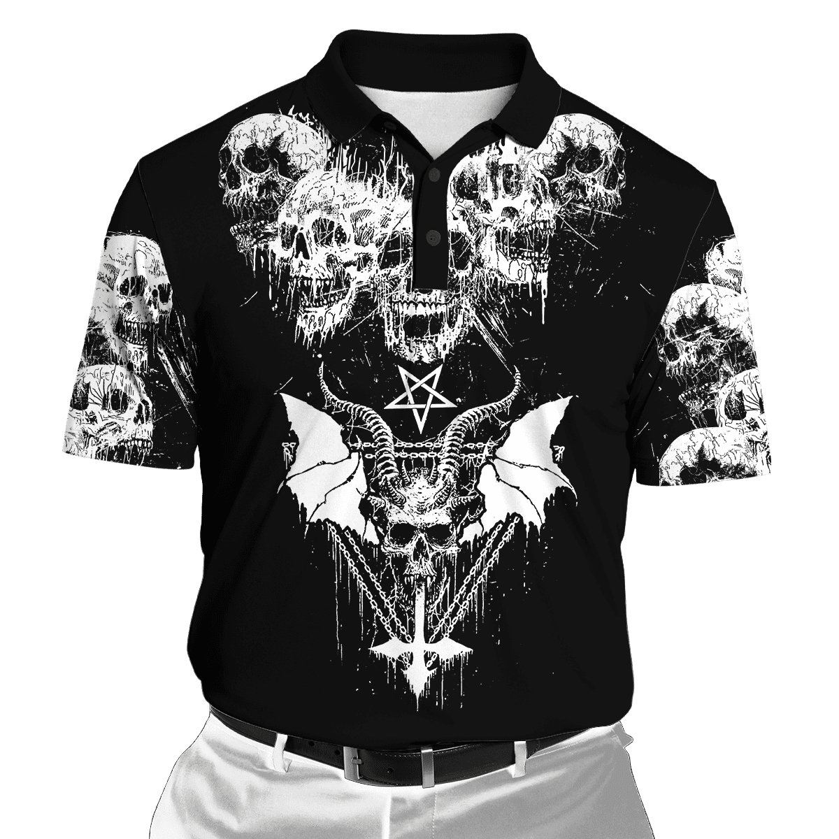Dark Art Satanic With White Wings Hoodie For Men And Women