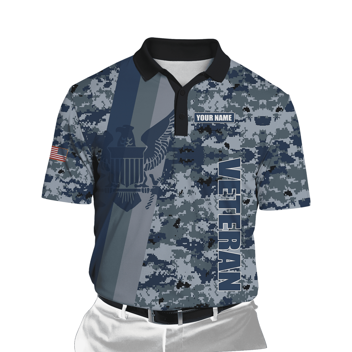 Custom name US Navy Veteran Camo 3d printed shirts Proud Military HHT20052105