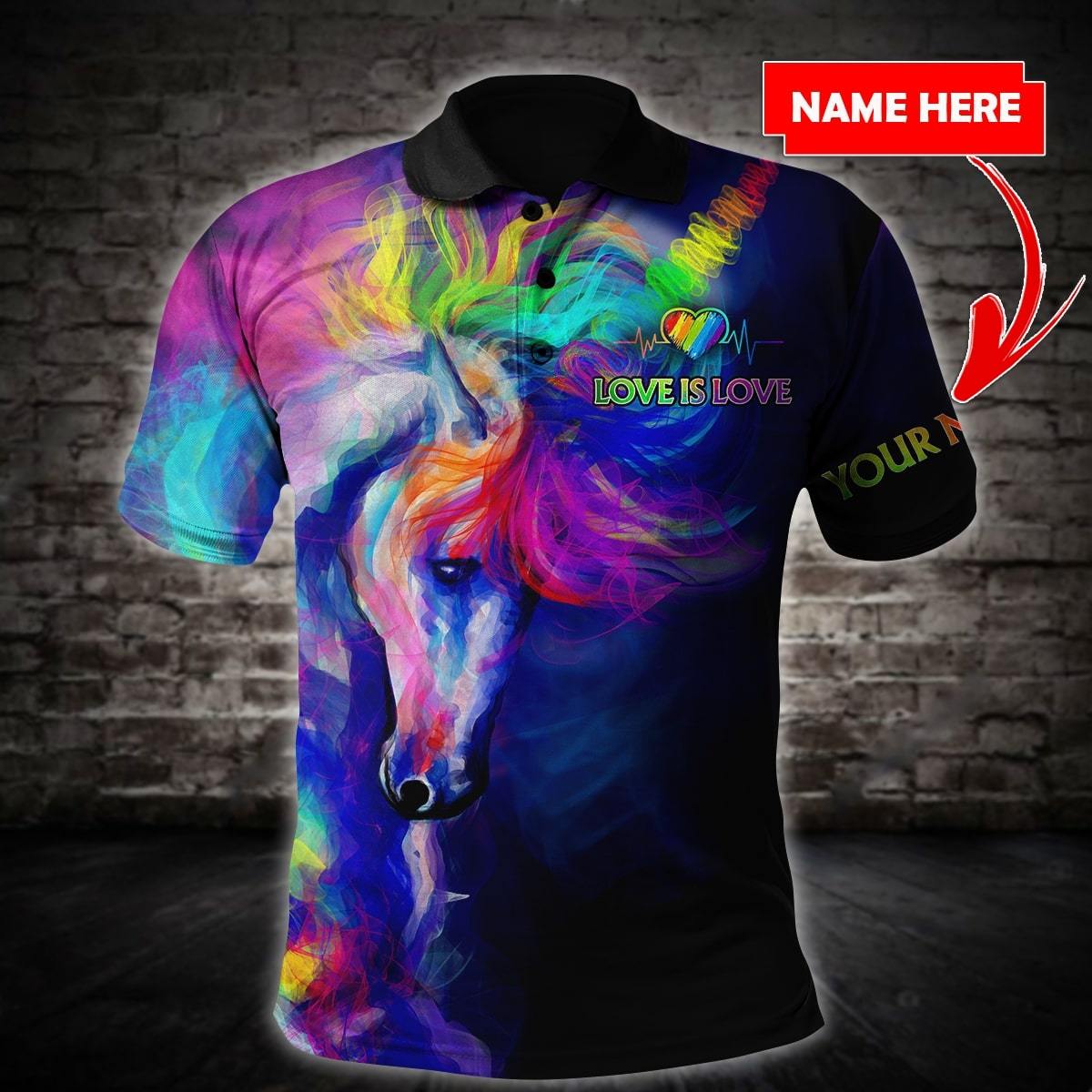 Custom Name XT Love is Love 3D Printed Shirt TNA31052102VH