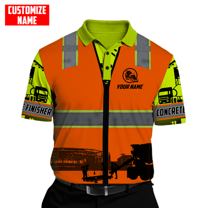 Concrete Finisher Not for the Weak Custom name 3D printed shirts