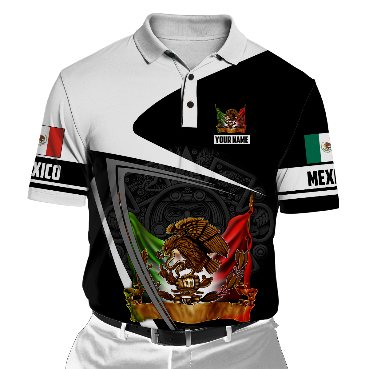 Personalized Name Mexico 3D All Over Printed Unisex Shirts