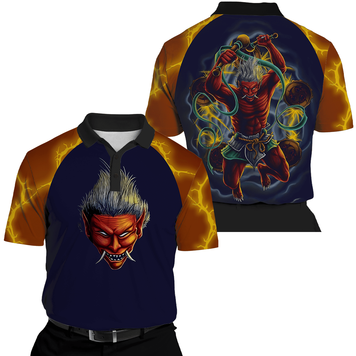 Japan Mythology Raijin 3D All Over Printed Unisex Shirts