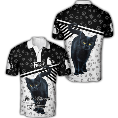 Customize Name Black Cat Hoodie For Men And Women JJ06022103