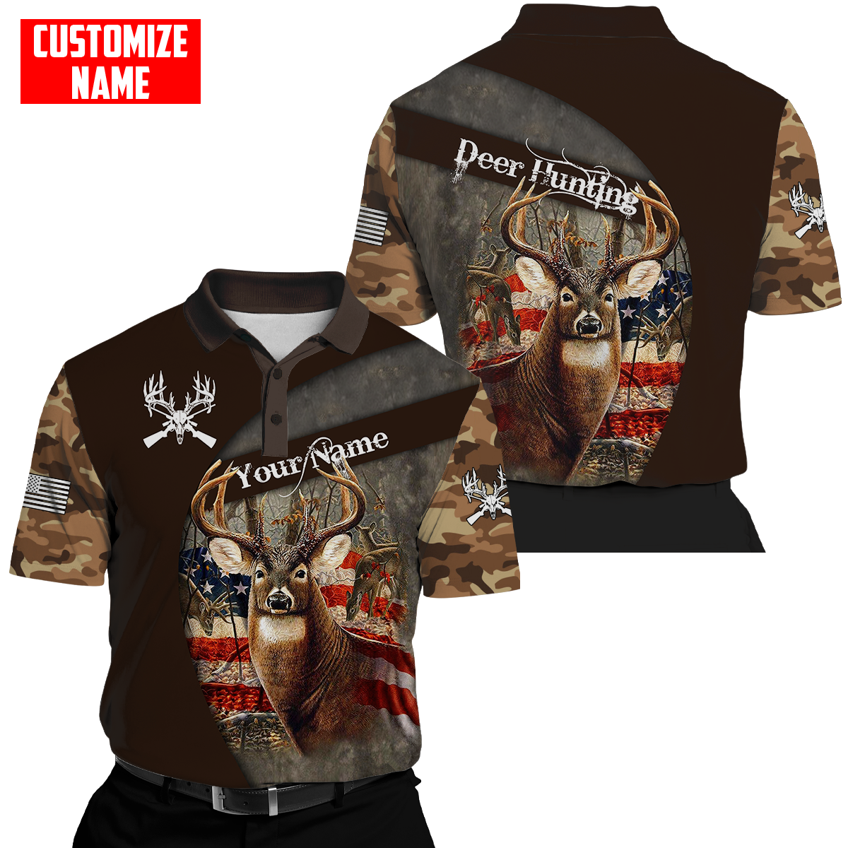 Customized Name Hunting Season 3D All Over Printed Unisex Shirts