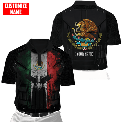 Customized Name Coat Of Arms Mexico 3D All Over Printed Unisex Shirts