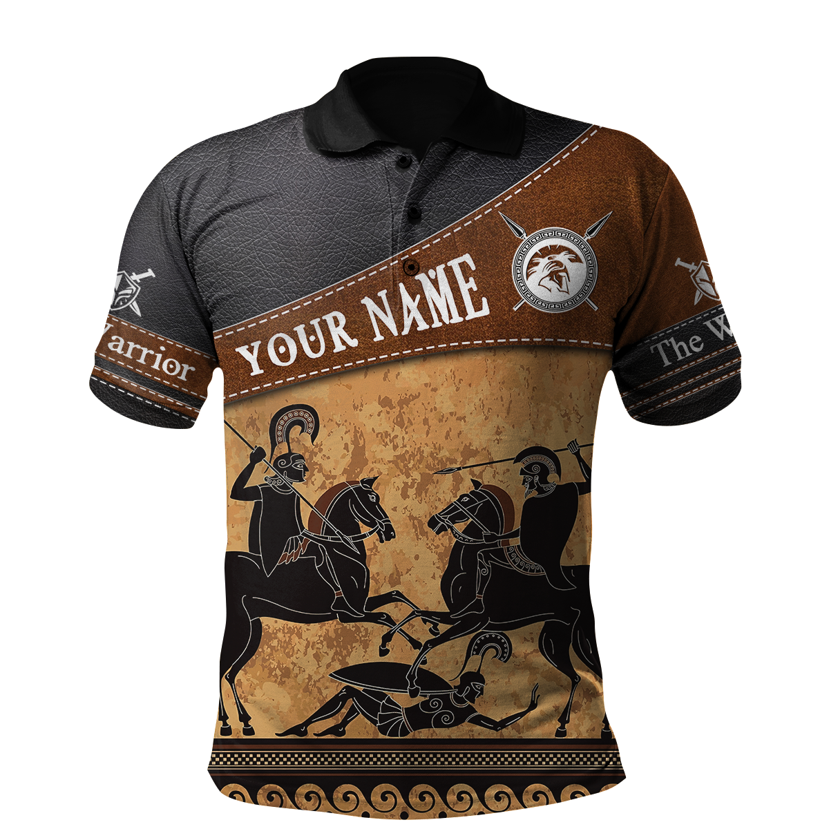 Custom name Ancient greece warrior Greek Mythology 3D print shirts