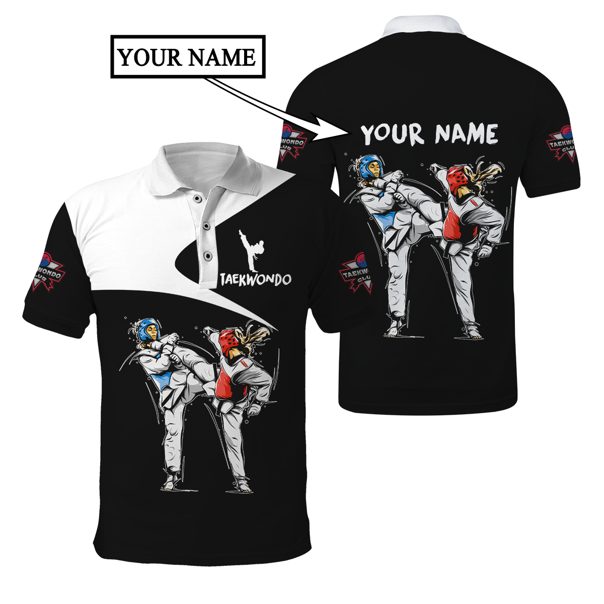 Customize Name Taekwondo Hoodie For Men And Women DD26032106
