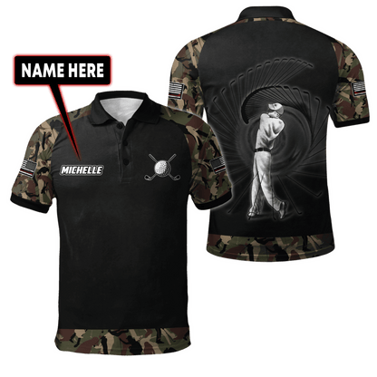 Custom Name XT Golf 3D Printed Shirts