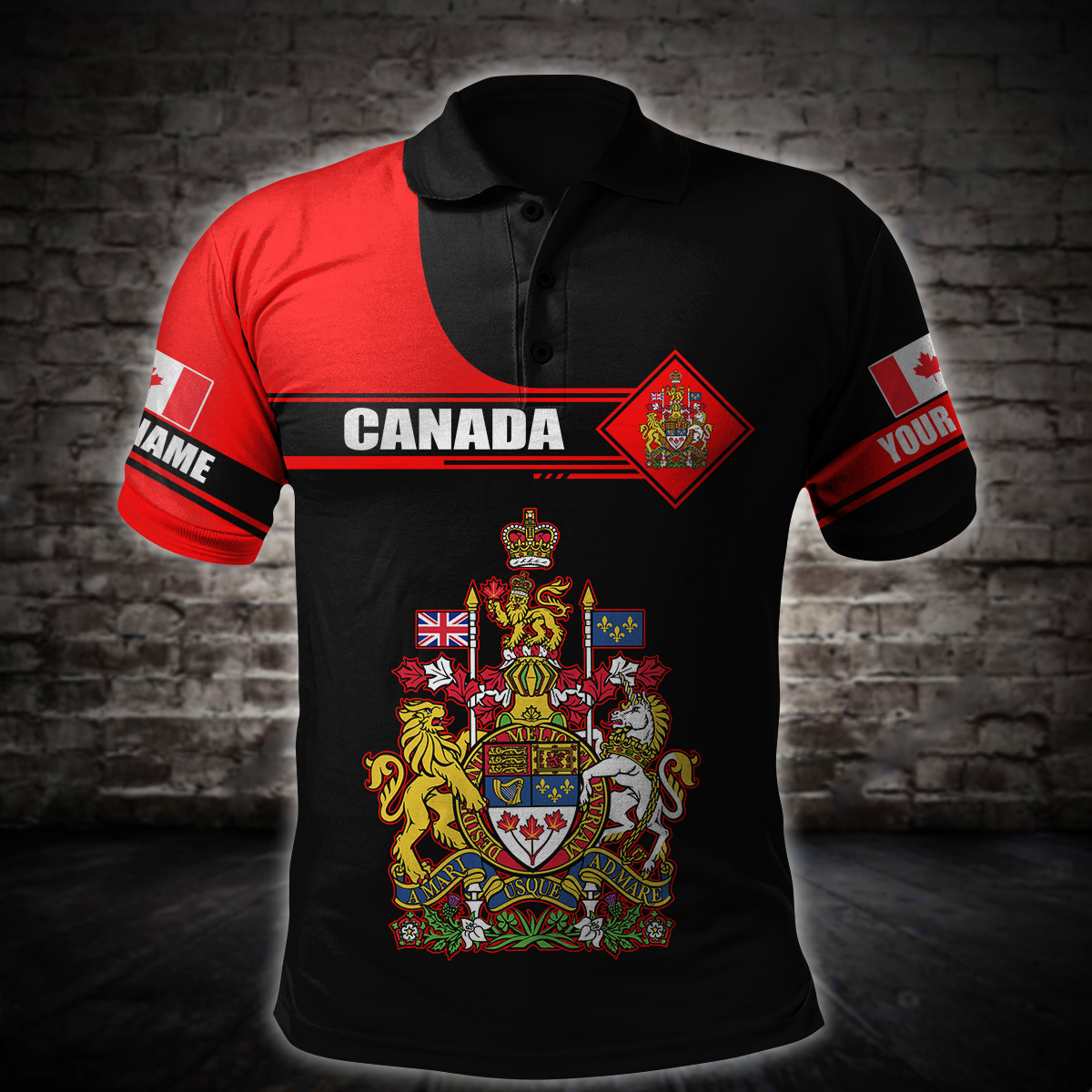 Custom Name XT Canada Day 3D Printed shirts