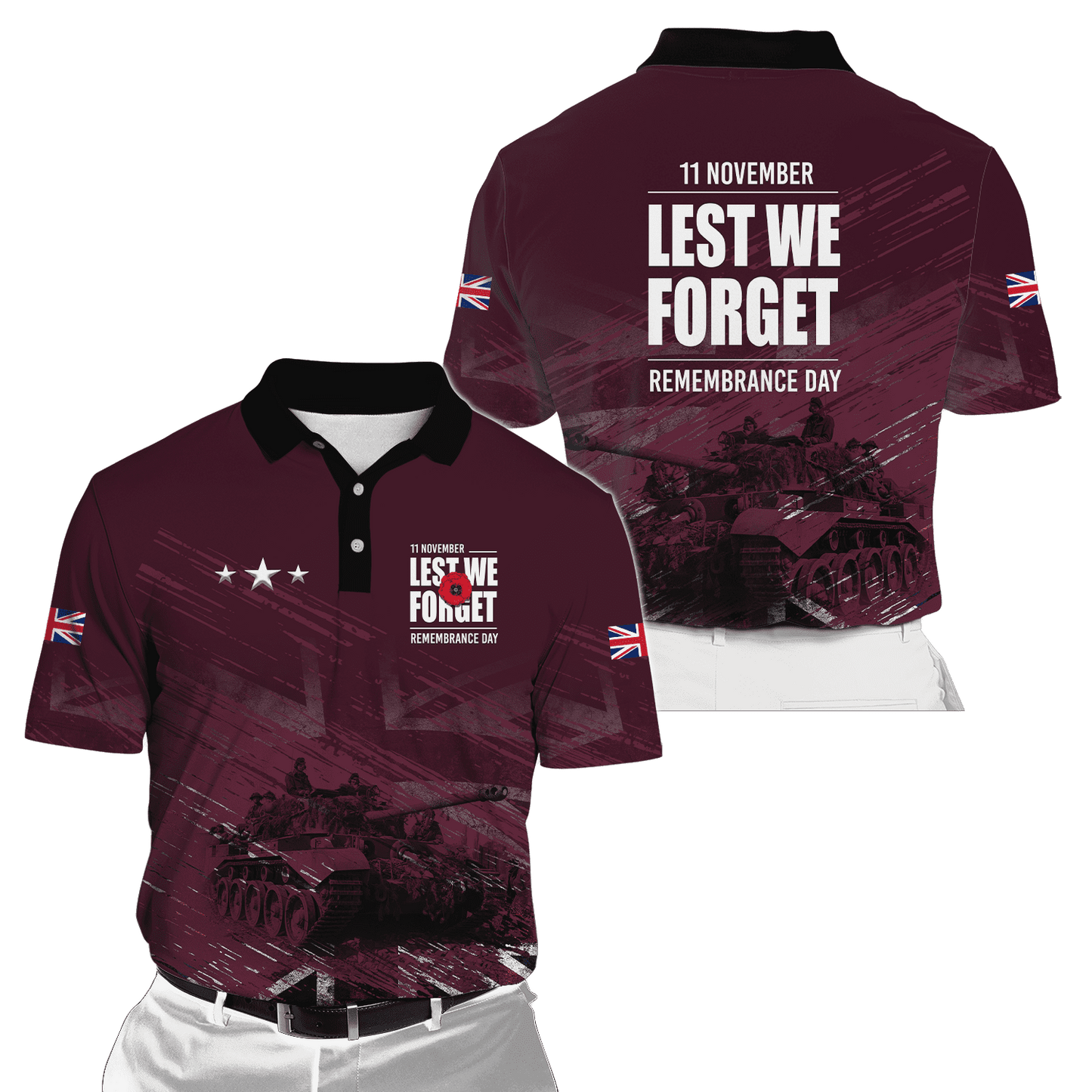 Remembrance Day Lest We Forget 3D All Over Printed Unisex Shirts