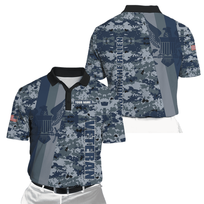 Custom name US Navy Veteran Camo 3d printed shirts Proud Military HHT20052105