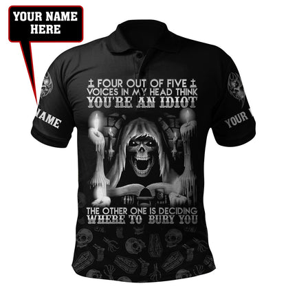 Customize Name Tattoo Skull Hoodie For Men And Women AM15042103