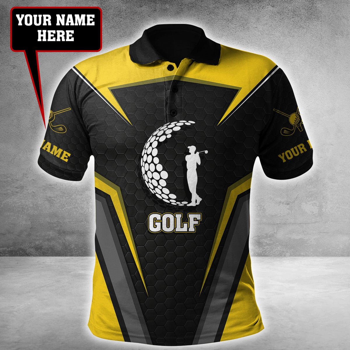 Custom Name XT Golf Player 3D Printed Clothes AM16042102