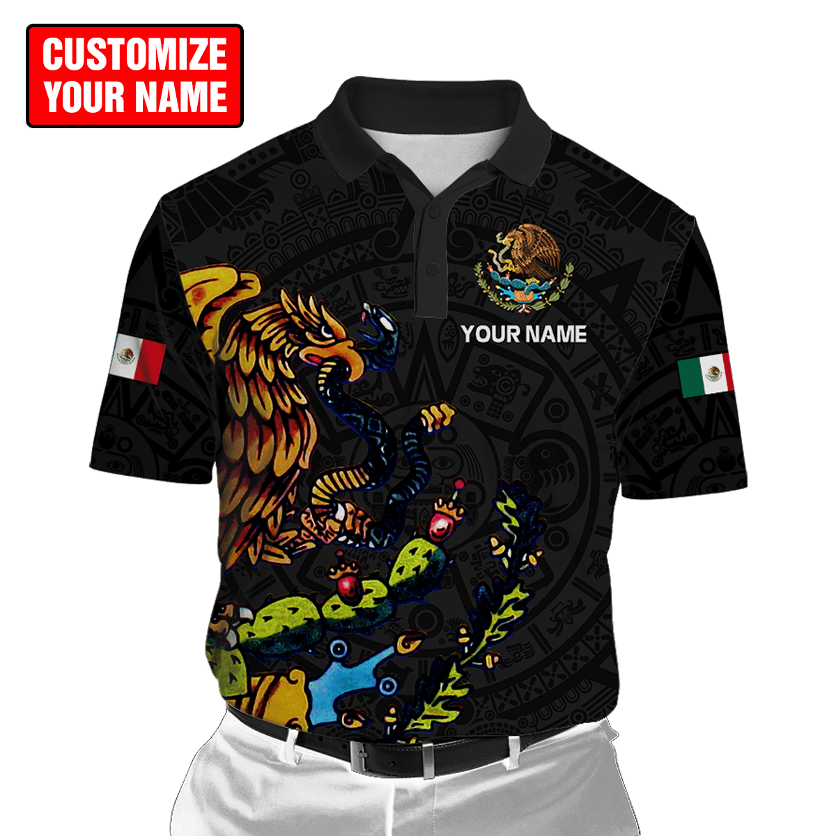 Personalized Name Mexico 3D All Over Printed Unisex