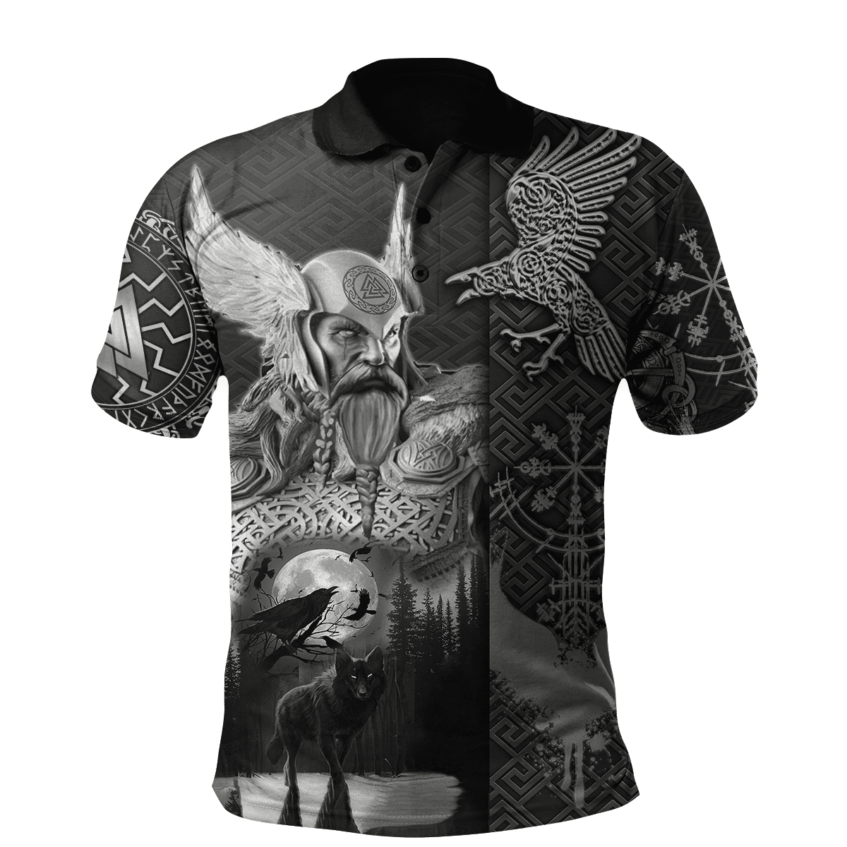 Viking Odin 3D All Over Printed Unisex Shirts