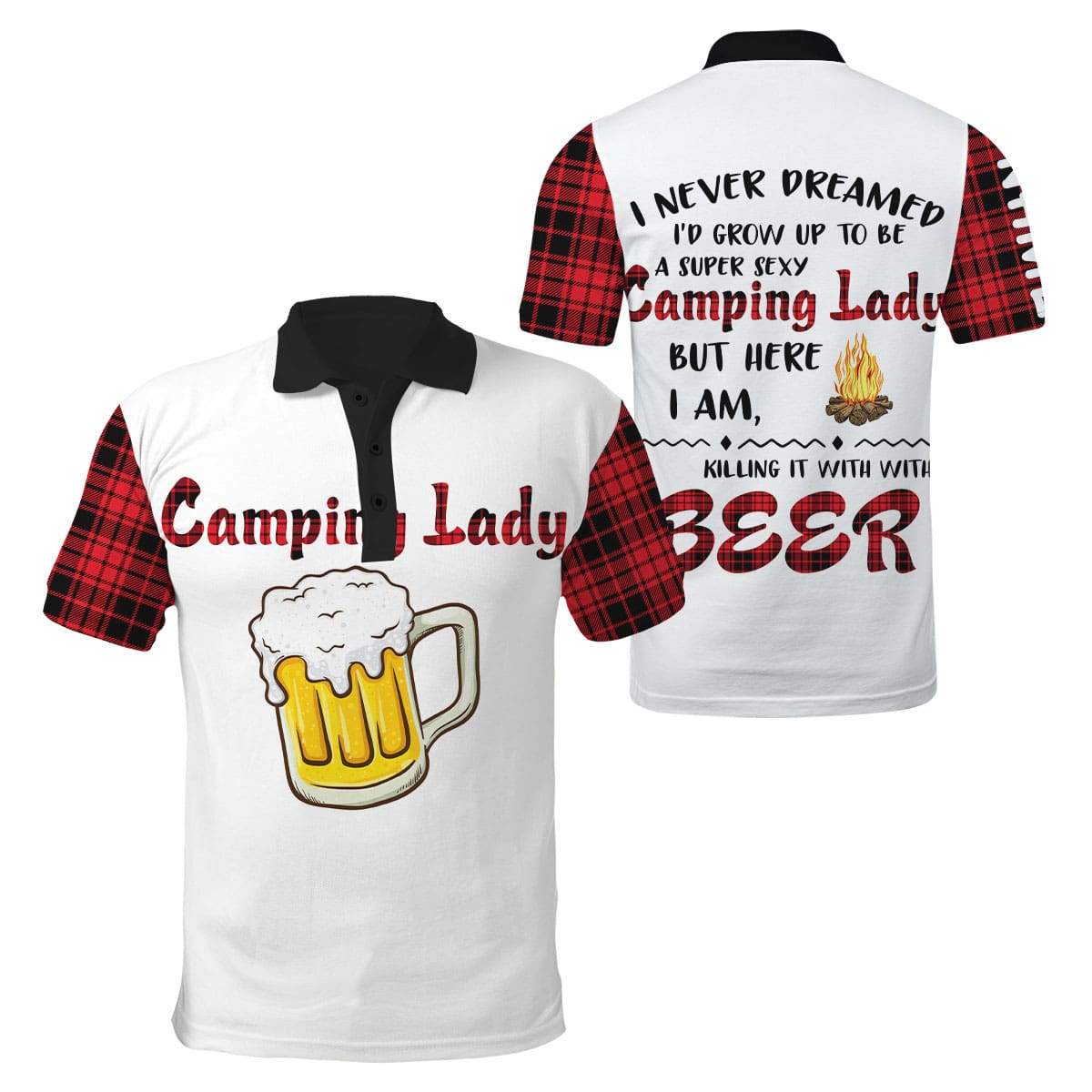3D All Over Printed Camping  Lady Unisex Shirts SN01022103 Custom Name XT