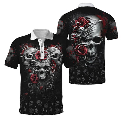 Heart Of Roses Skull Hoodie For Men And Women TNA13032107