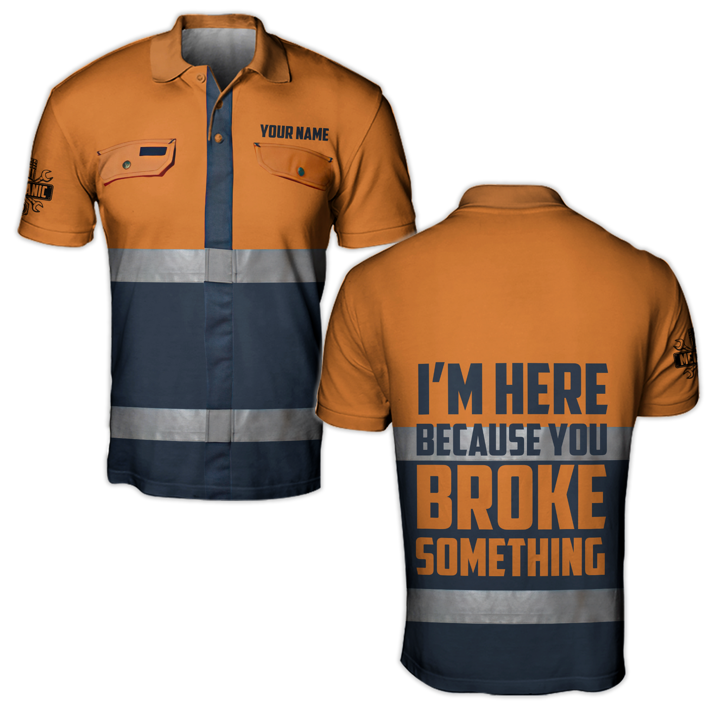 Personalized Mechanic Safety 3D All Over Printed Hoodie For Men and Women Pi112054