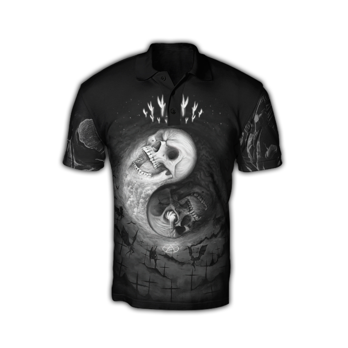 Yin Yang Skull Hoodie For Men And Women MH25012102