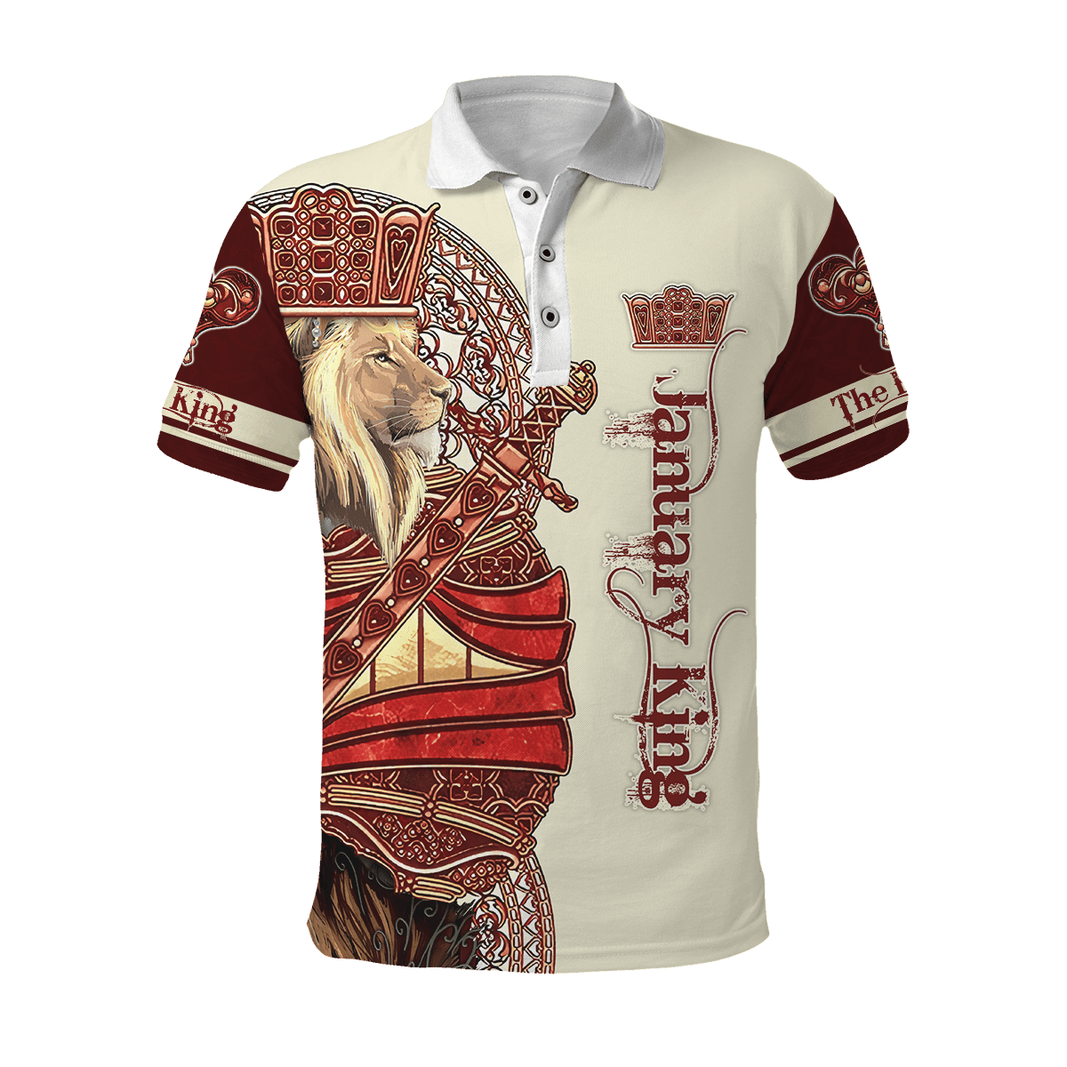 January King Lion 3D All Over Printed  Unisex Shirts
