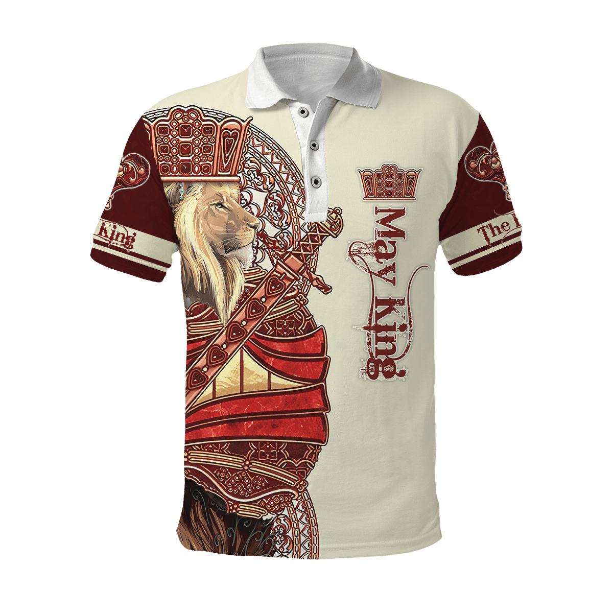 May King Lion 3D All Over Printed Unisex Shirts