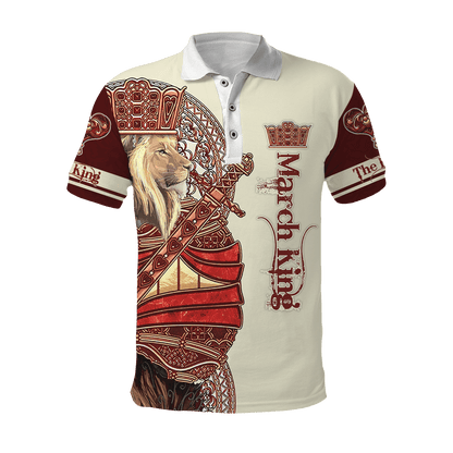 March King Lion 3D All Over Printed  Unisex Shirts