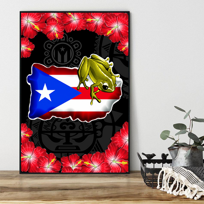 Puerto Rico Poster Vertical 3D Printed