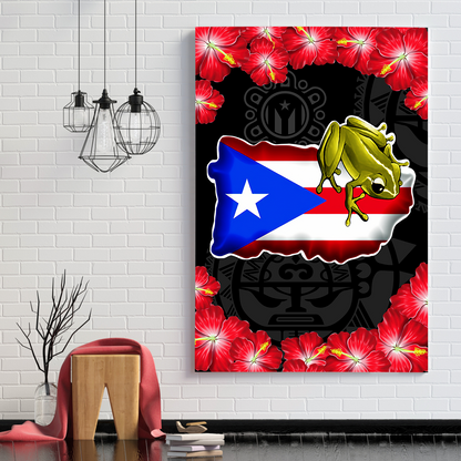 Puerto Rico Poster Vertical 3D Printed