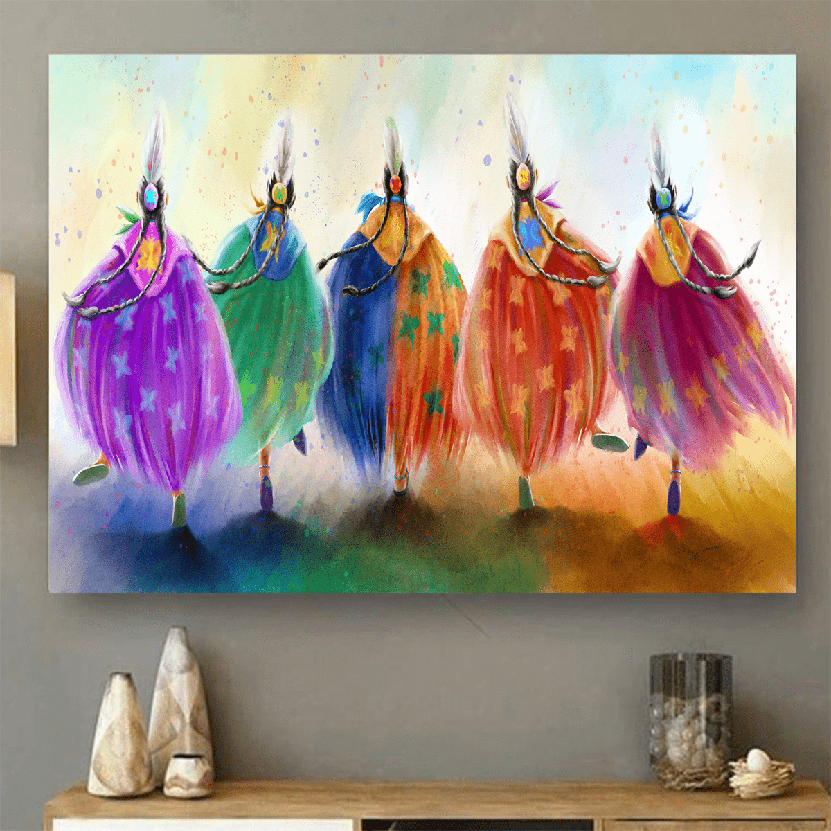 Native American Horizontal Canvas - Wall Art Poster VP07012201ND