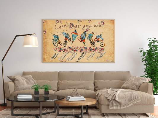 Mountain Biking Poster Horizontal SN24042101