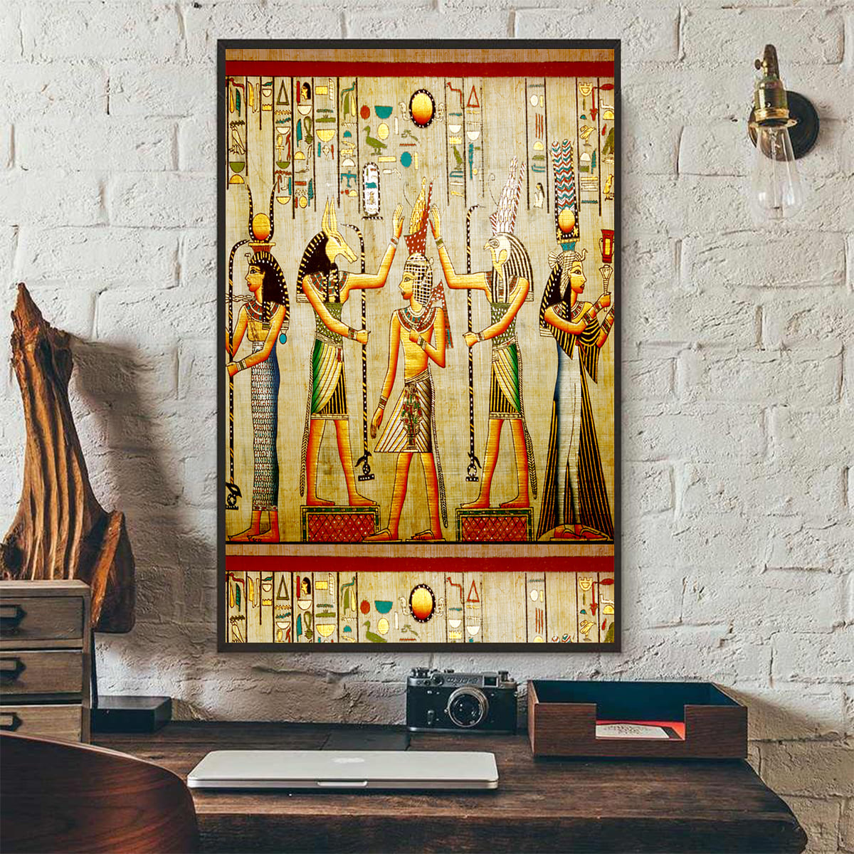 Ancient Egypt Poster Vertical 3D Printed