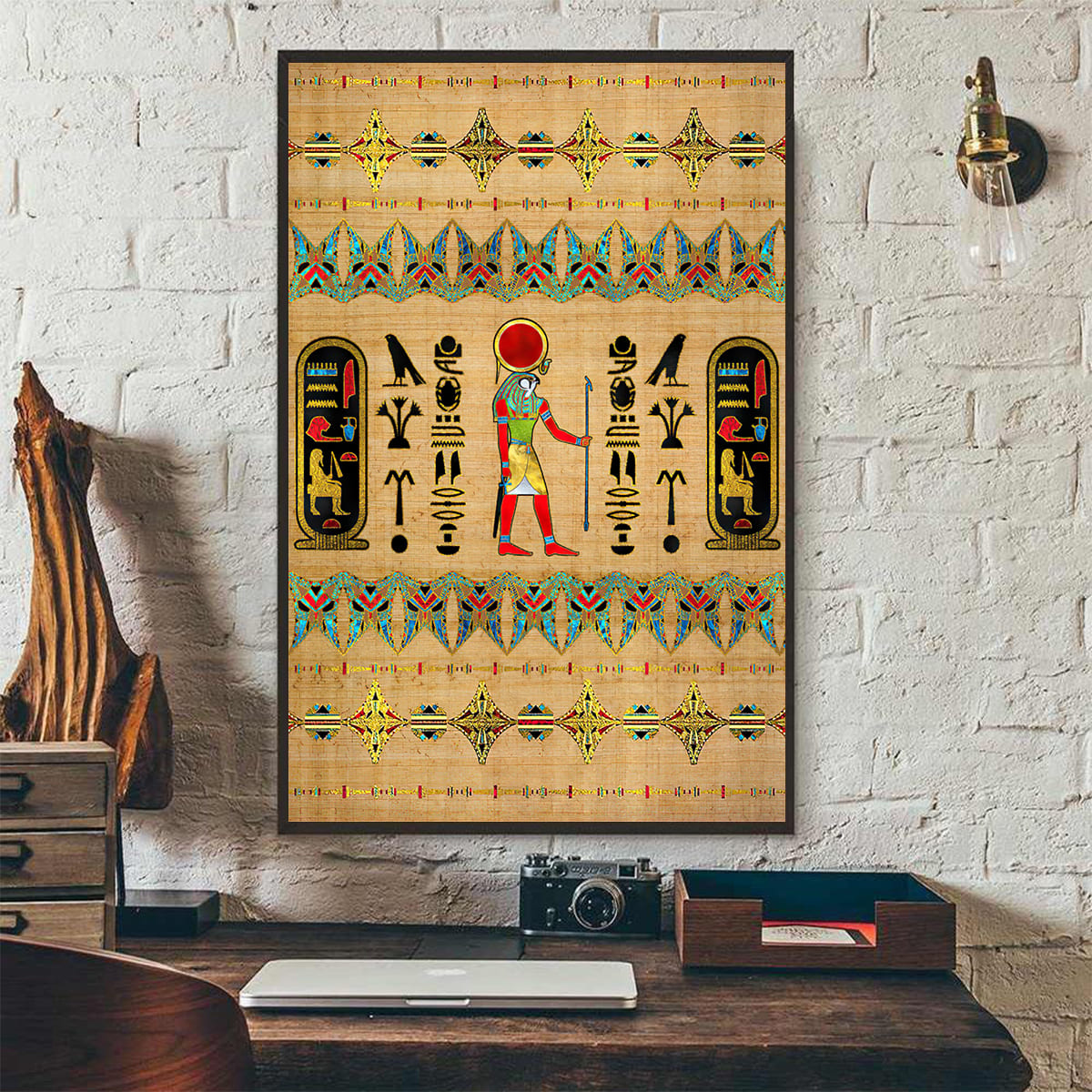 Ancient Egypt Poster Vertical 3D Printed