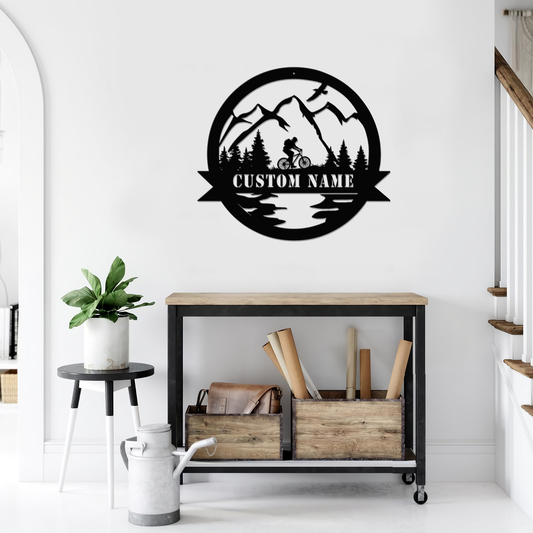 Custom Name XT Mountain Biking Metal Sign PD10042104