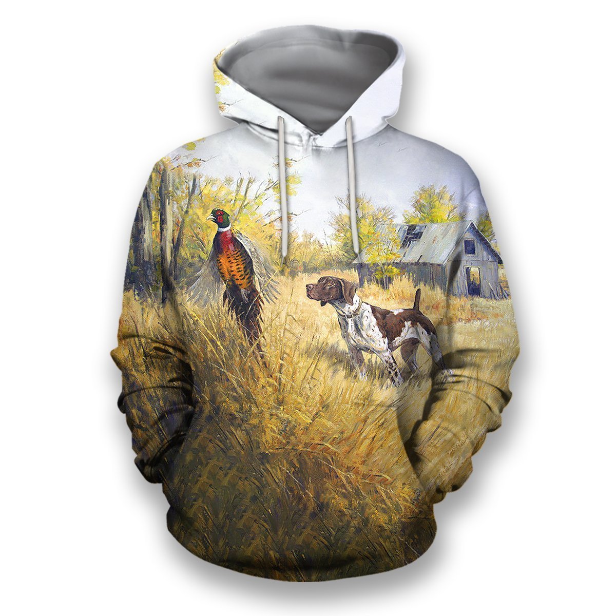 All Over Printed Pheasant Hunting Shirts-Apparel-HbArts-Hoodies-S-Vibe Cosy™